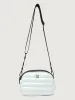 Stargazer - White Patent/ Black/ Black Web/ Gunmental Hardware sold by Carbon38