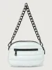 Stargazer - White Patent/ Black/ Black Web/ Gunmental Hardware sold by Carbon38