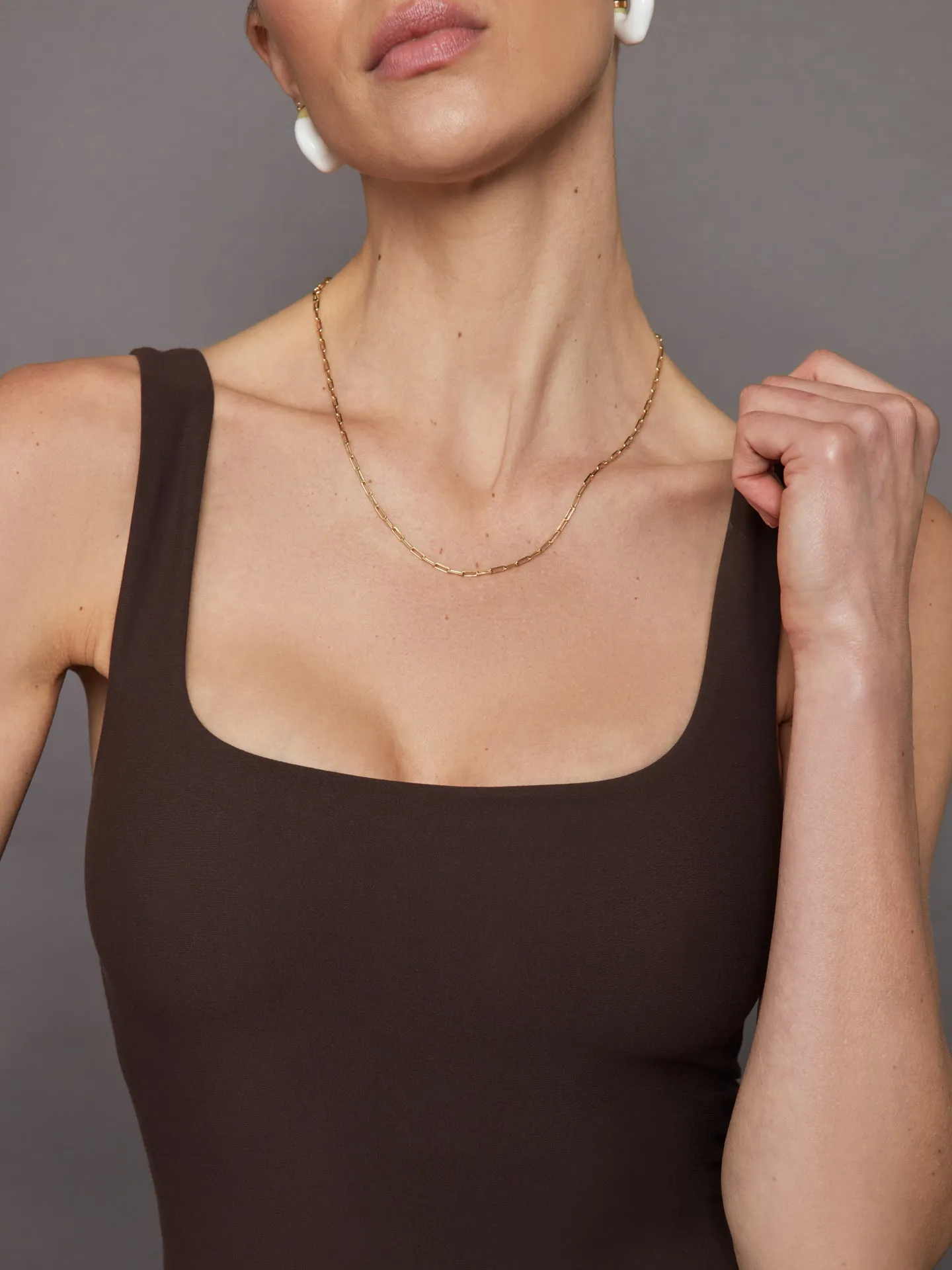 Wide Scoop Bra Tank in Melt - Dark Oak sold by Carbon38 product image thumbnail 3