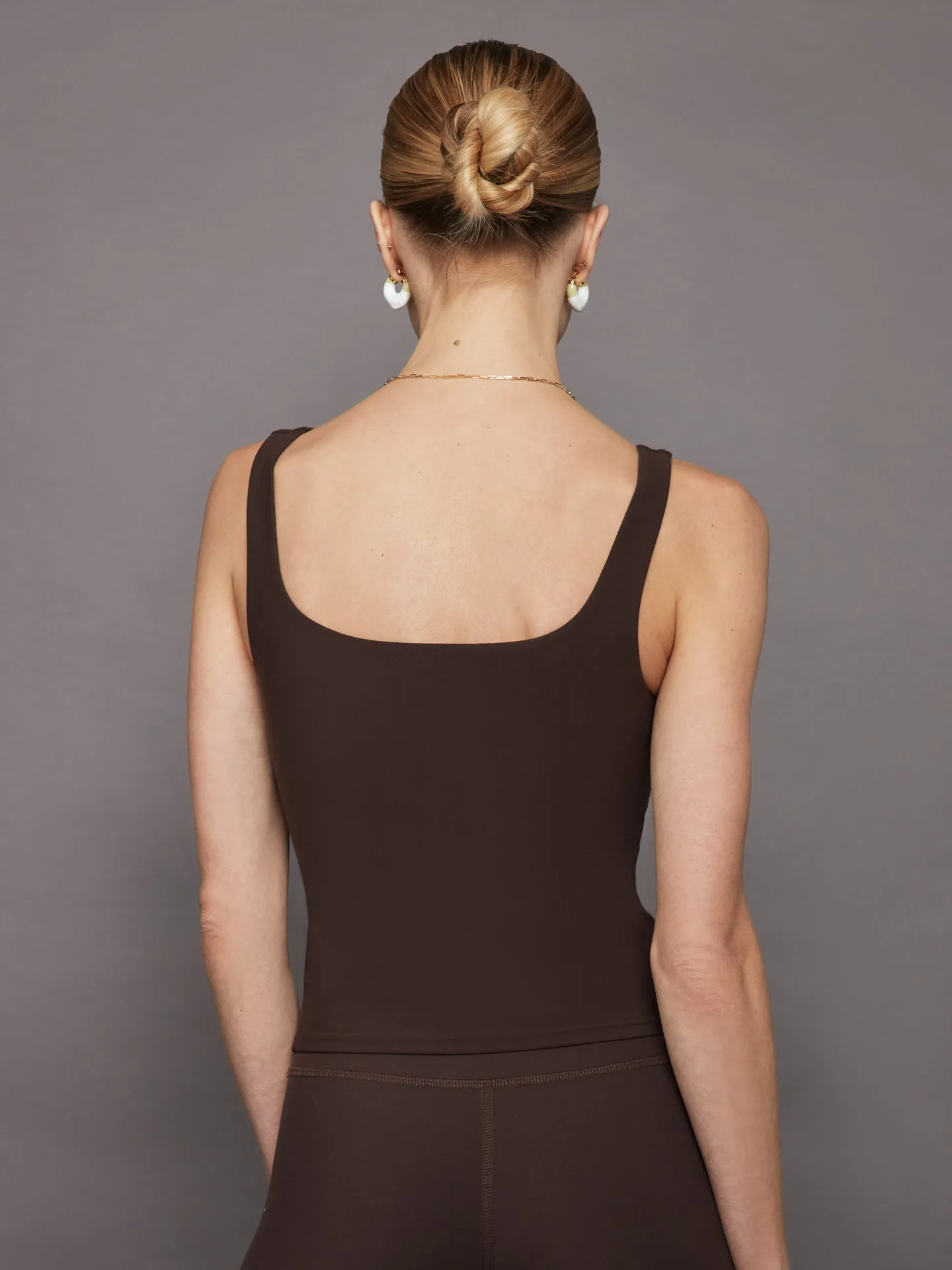 Wide Scoop Bra Tank in Melt - Dark Oak sold by Carbon38 product image thumbnail 2
