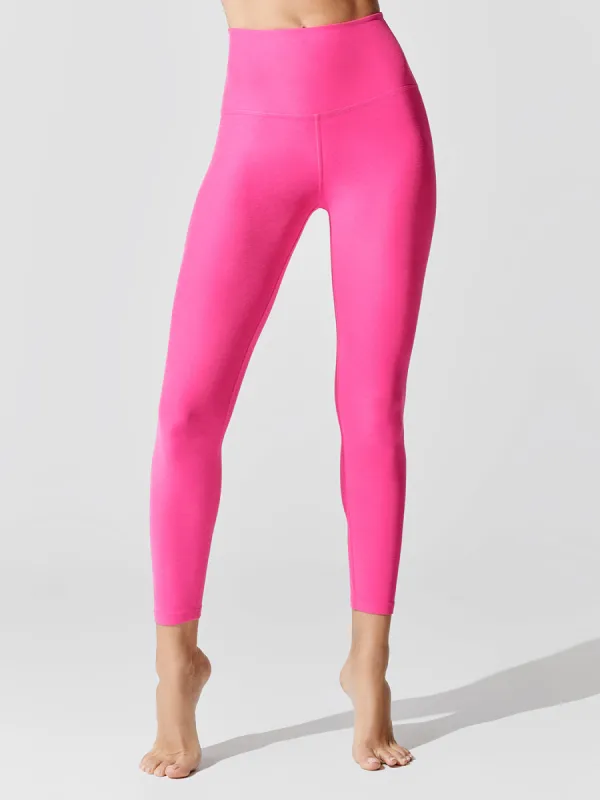 Spacedye Caught in the Midi High Waisted Legging - Pink Glo sold by Carbon38