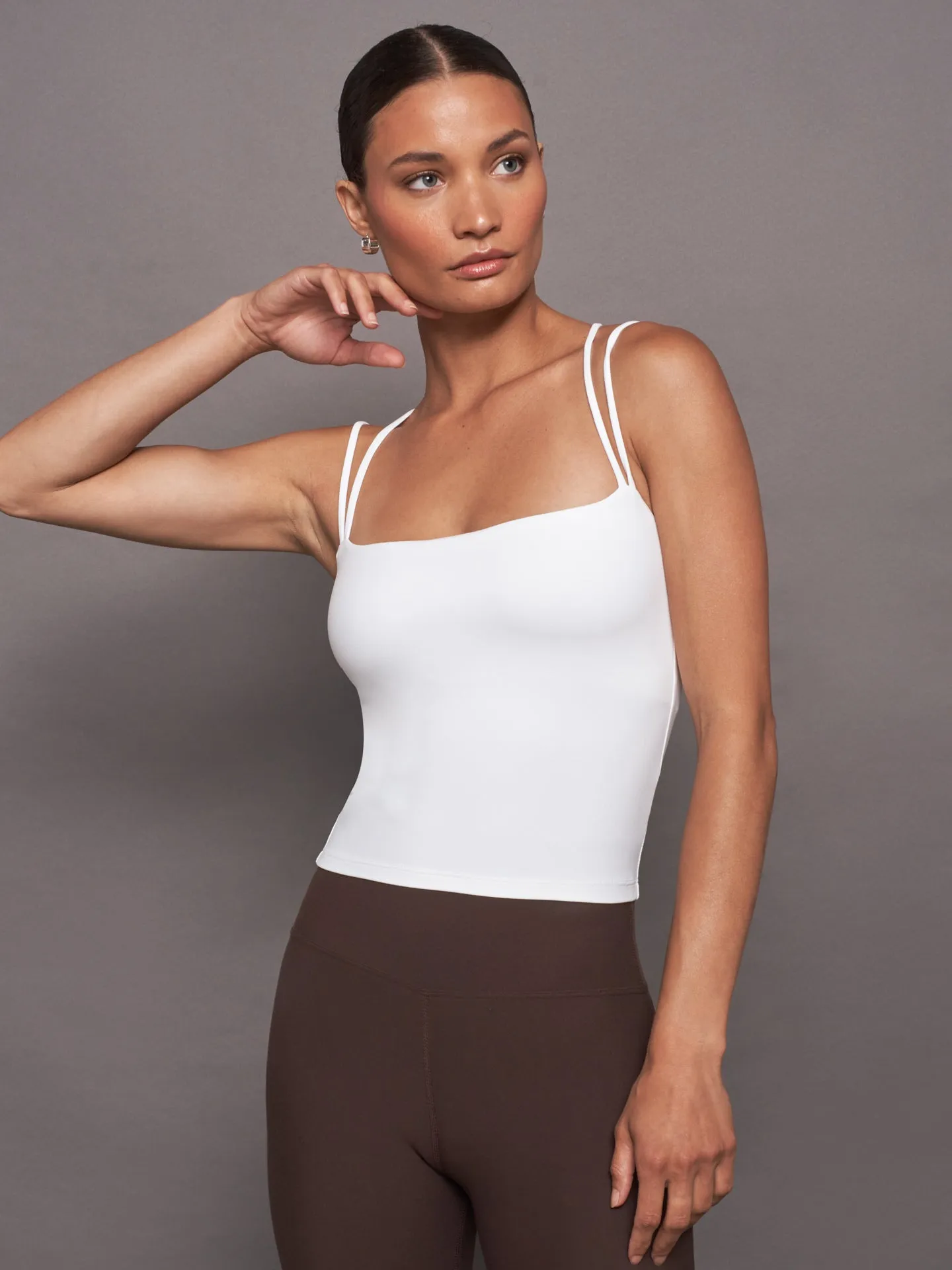 Strappy Tank in Melt - White sold by Carbon38 product image thumbnail 2