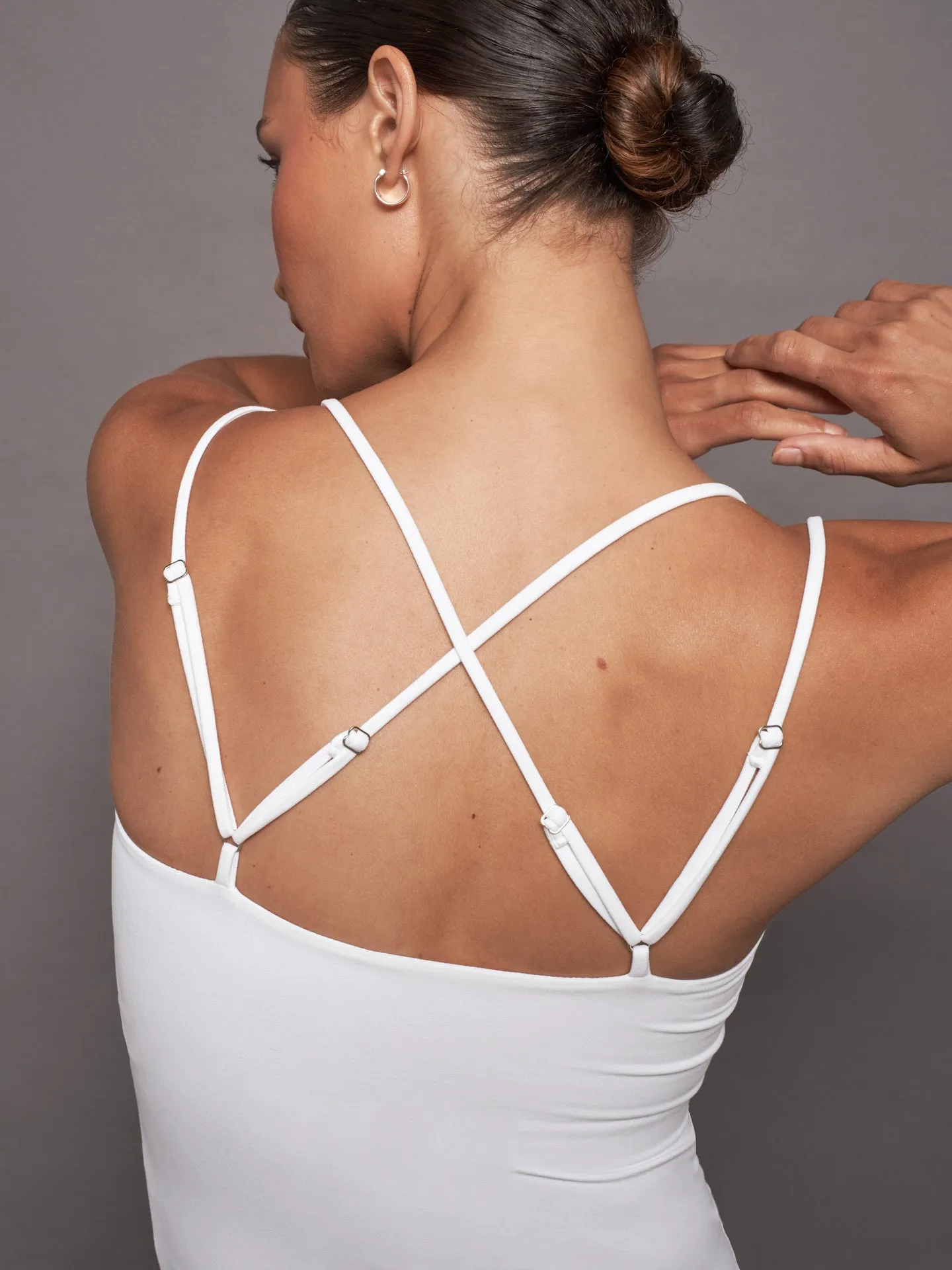 Strappy Tank in Melt - White sold by Carbon38 product image thumbnail 4
