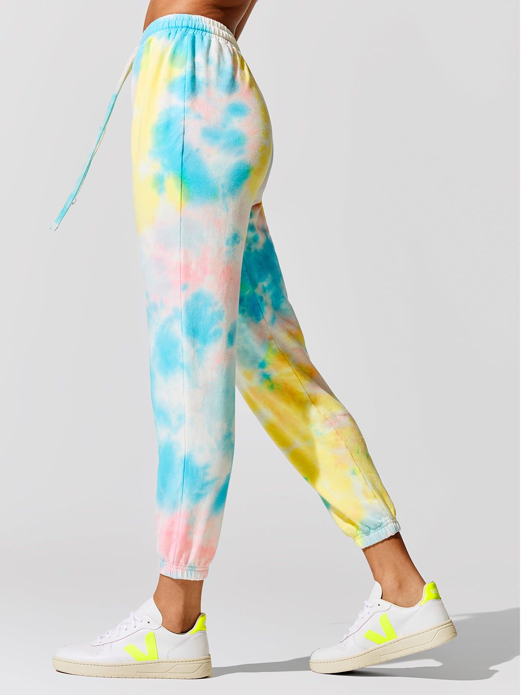 Tie Dye Jogger - Neon Multi sold by Carbon38