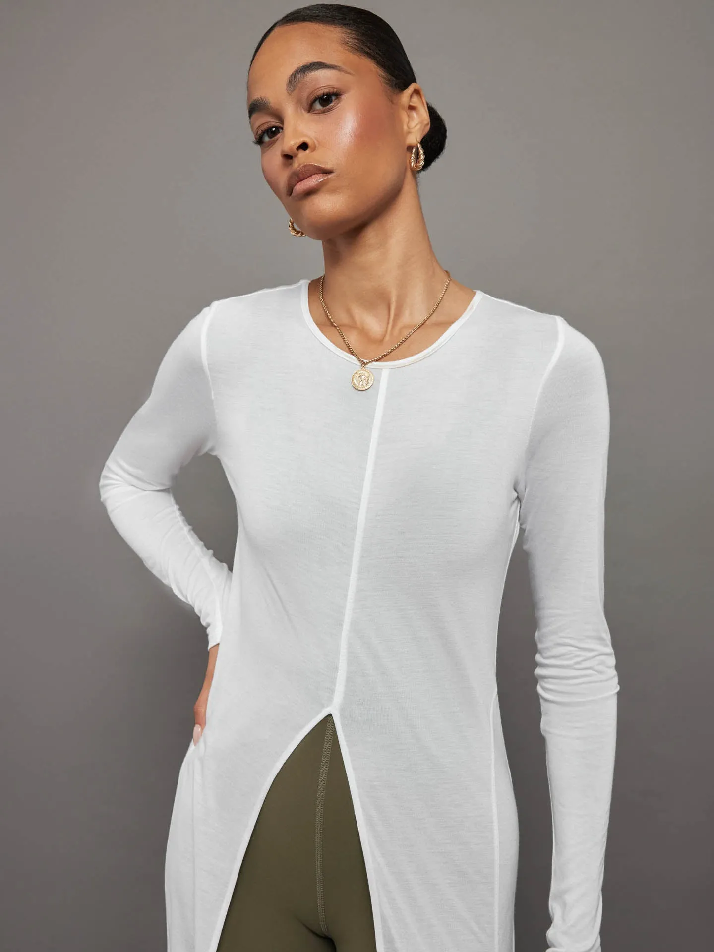 Alina Shirt Dress - White sold by Carbon38 product image thumbnail 2