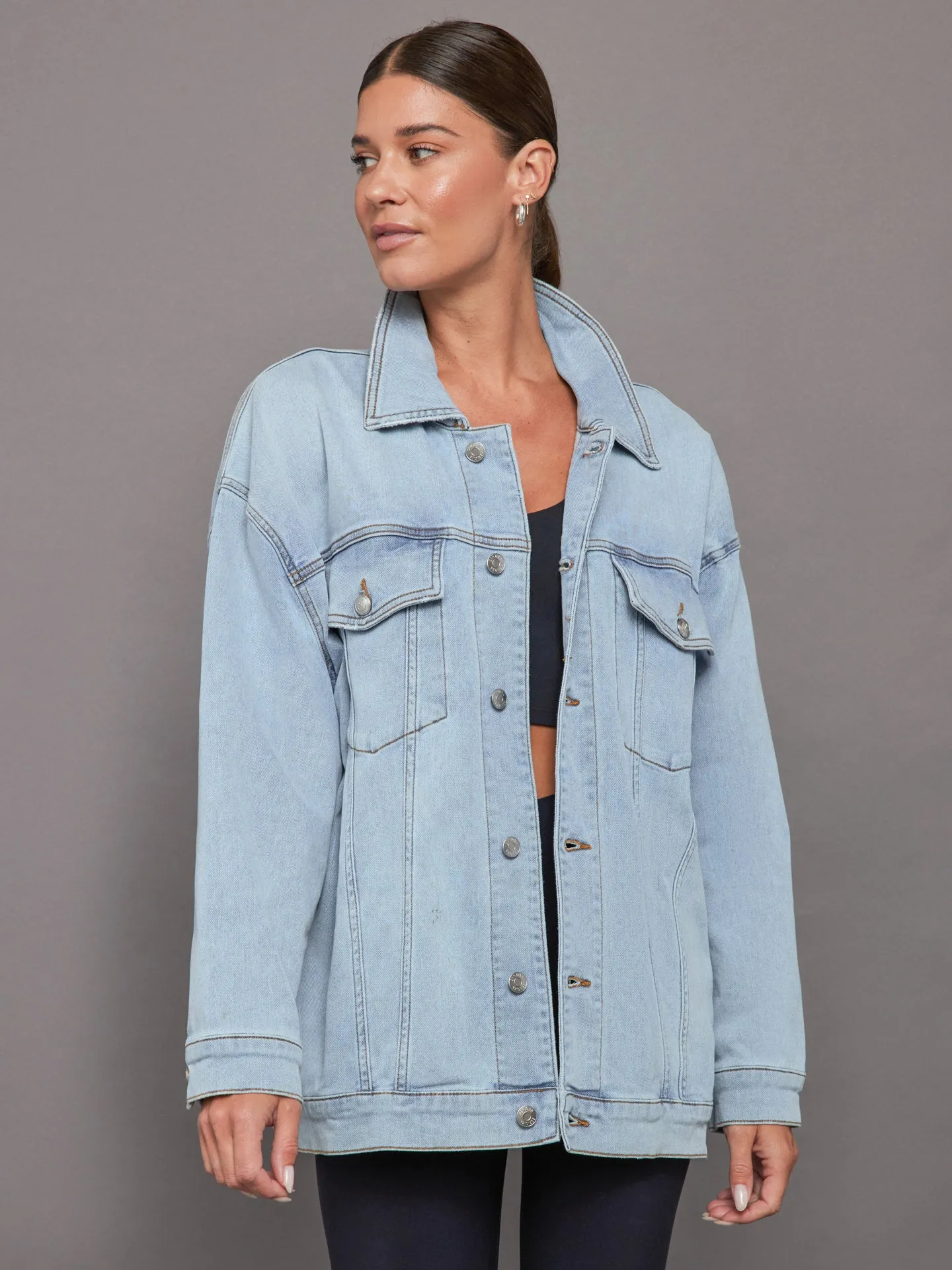 ELIZA JACKET - DENIM sold by Carbon38 product image thumbnail 2