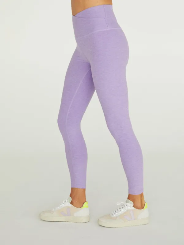 Spacedye At Your Leisure High Waisted Midi Legging - Crisp Lavender Heather sold by Carbon38