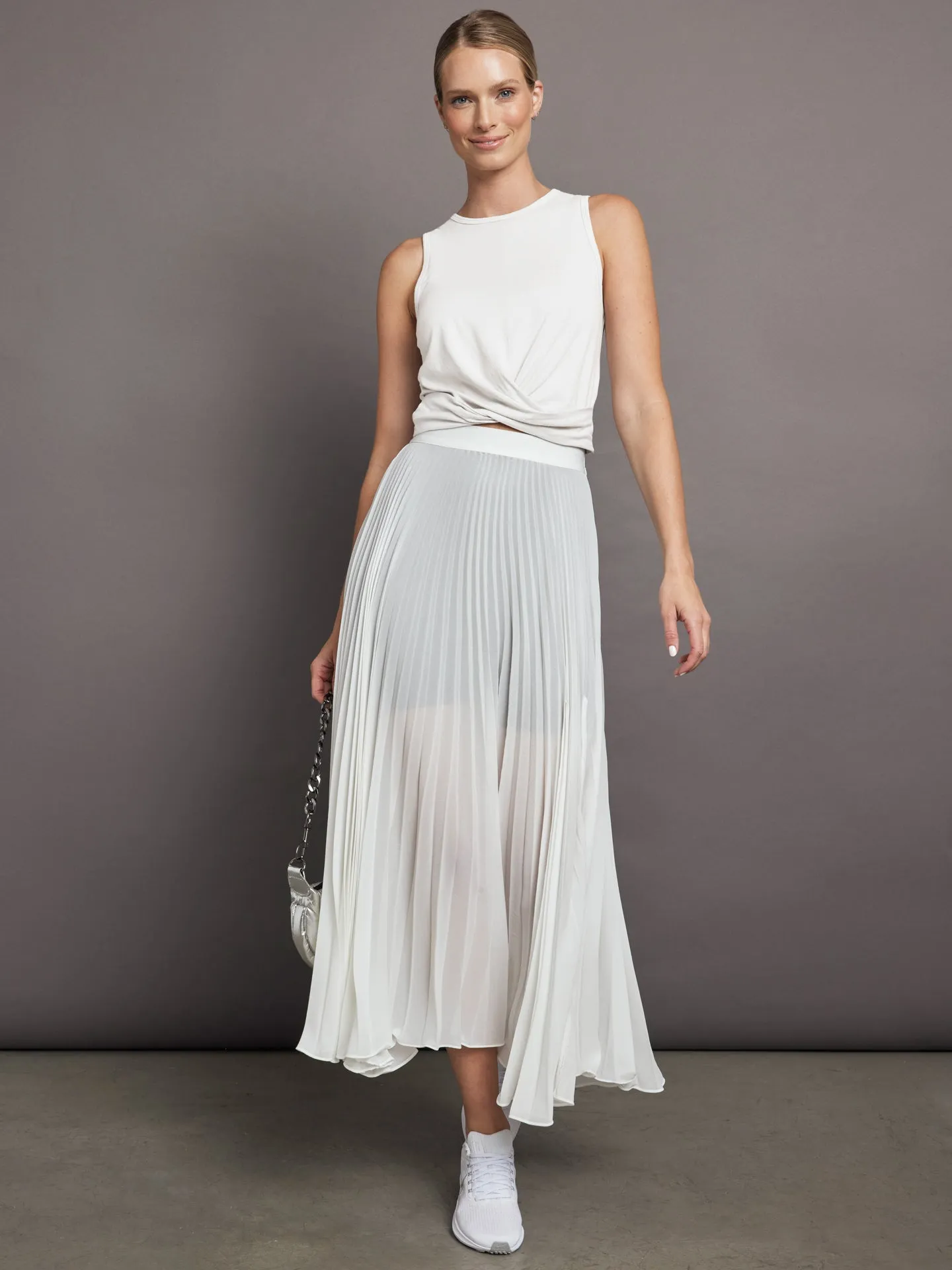 Front Twist Tank - White sold by Carbon38 product image thumbnail 2