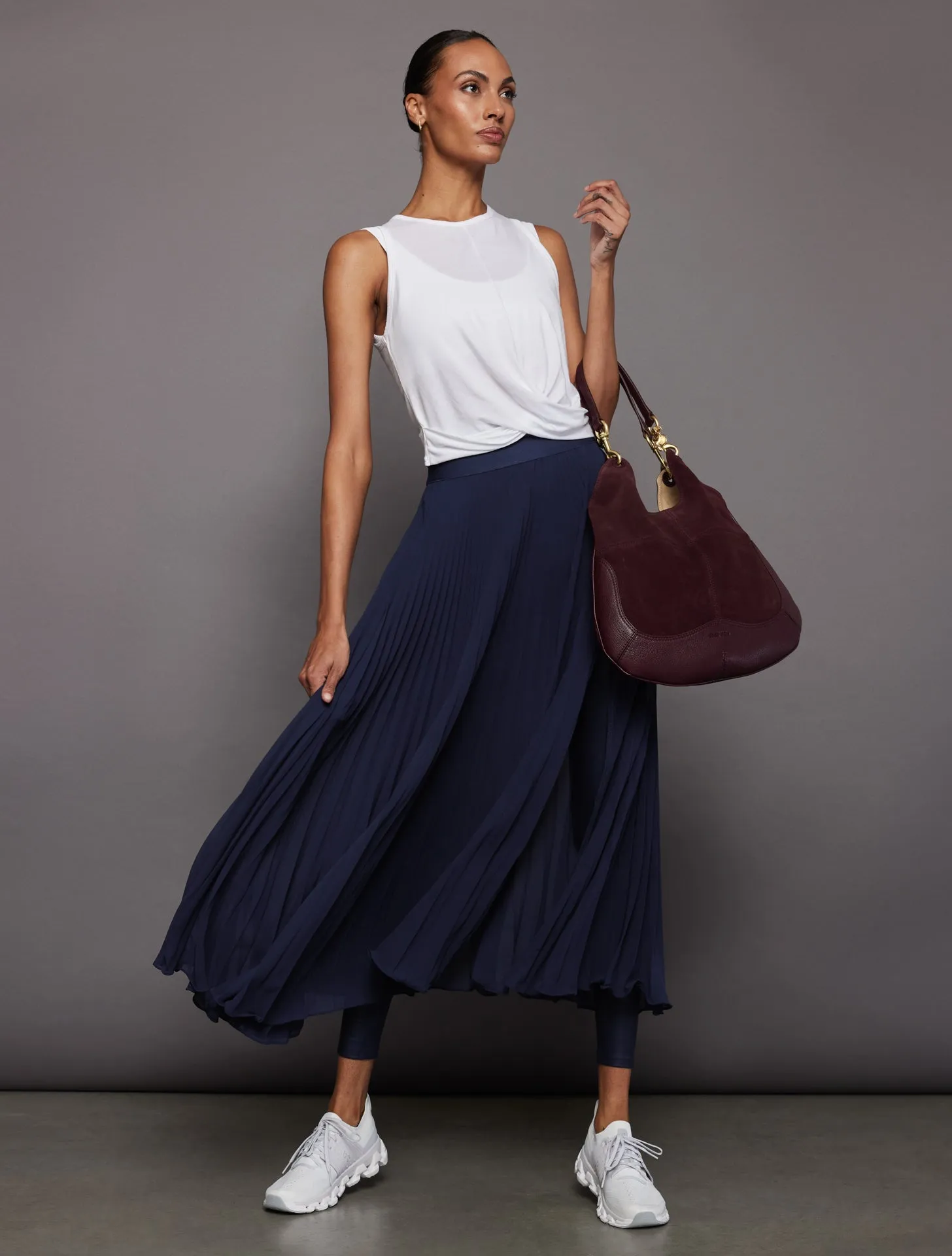 Front Twist Tank - White sold by Carbon38 product image thumbnail 5