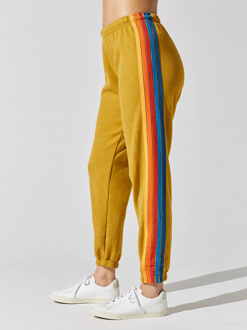 5 Stripe Women's Sweatpant - Honey 2 sold by Carbon38 product image thumbnail 2