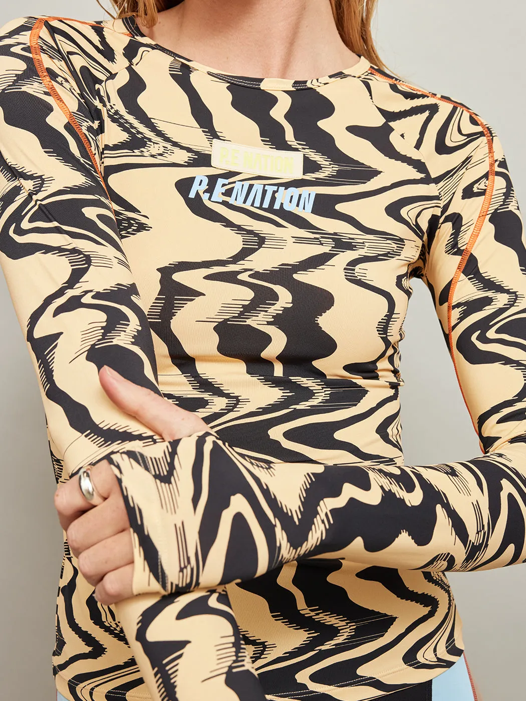 New Wave Long Sleeve Top - Liquify Print sold by Carbon38 product image thumbnail 5
