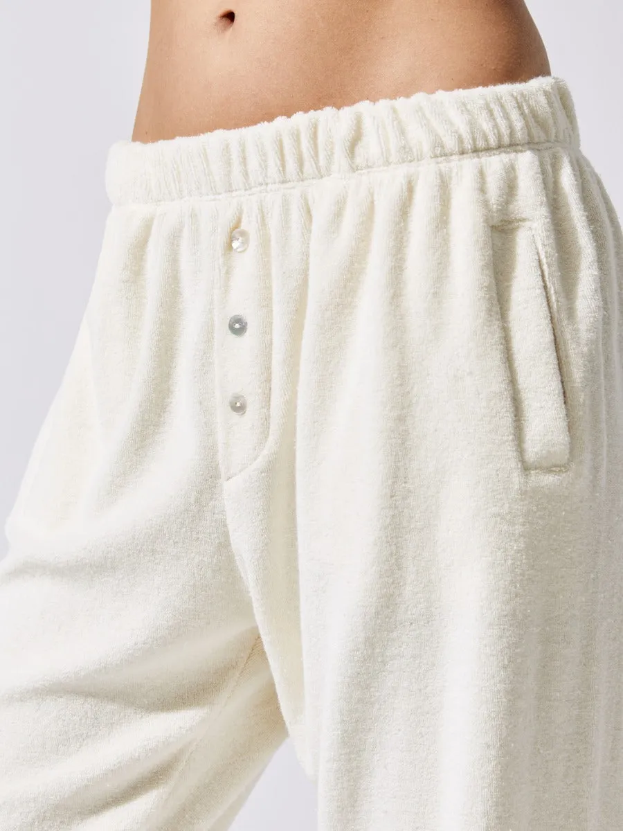 Terry Henley Sweatpant - Creme sold by Carbon38 product image thumbnail 4