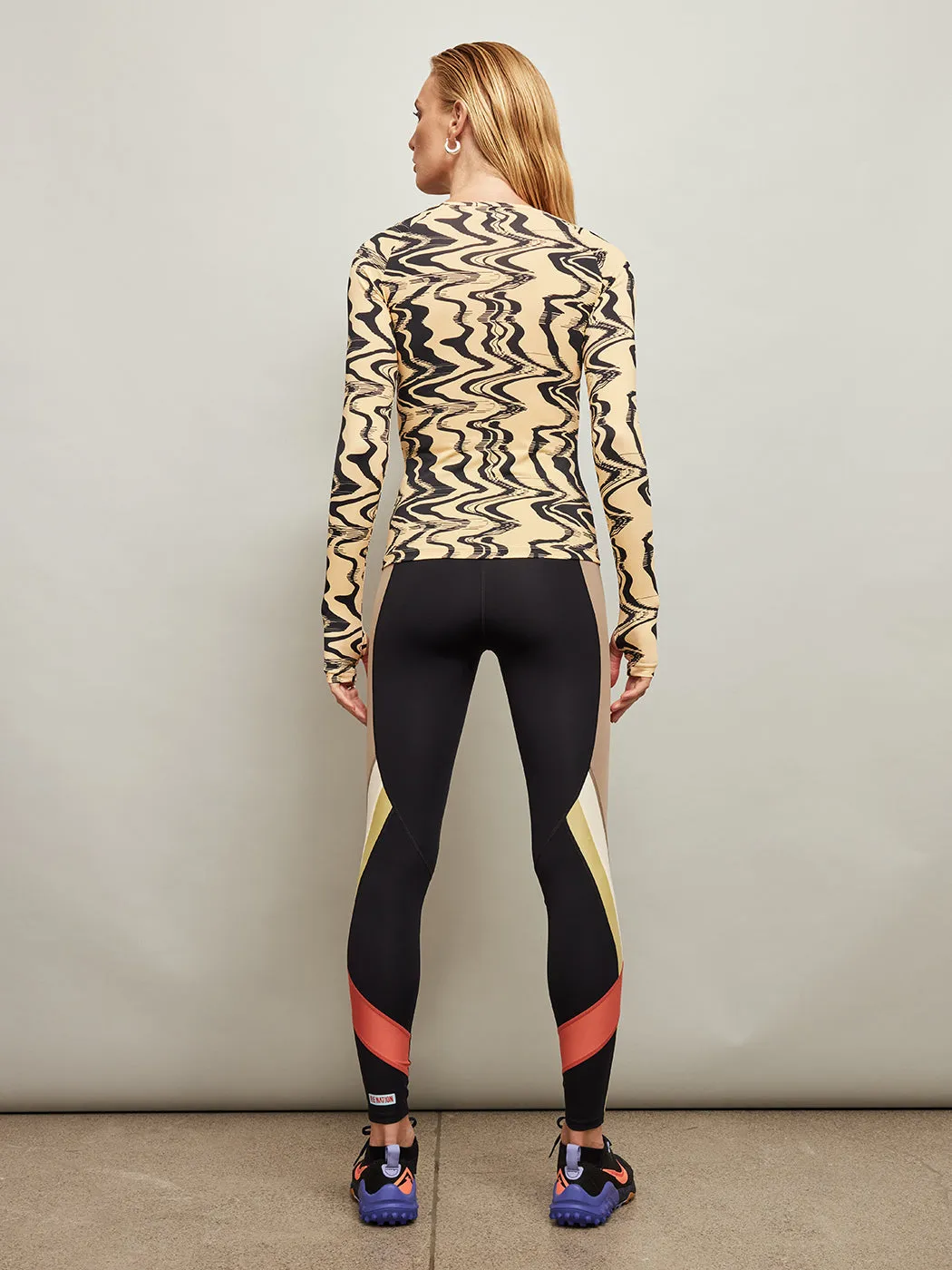 New Wave Long Sleeve Top - Liquify Print sold by Carbon38 product image thumbnail 4