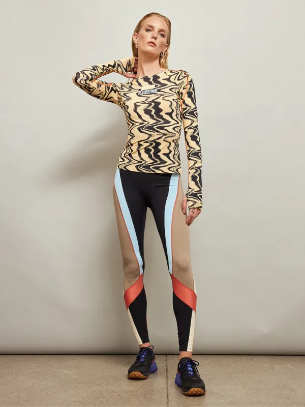 New Wave Long Sleeve Top - Liquify Print sold by Carbon38