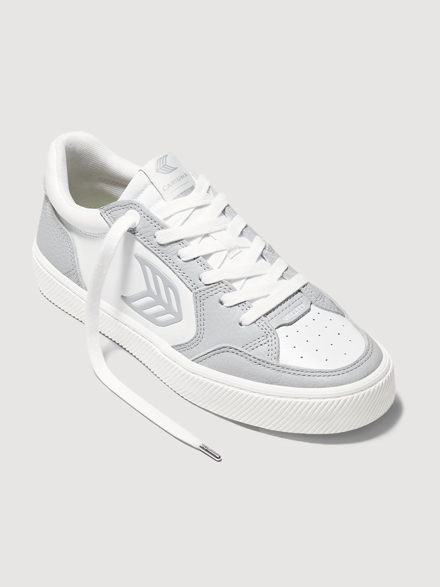 Vallely - Off White/Grey Premium Leather sold by Carbon38 product image thumbnail 3