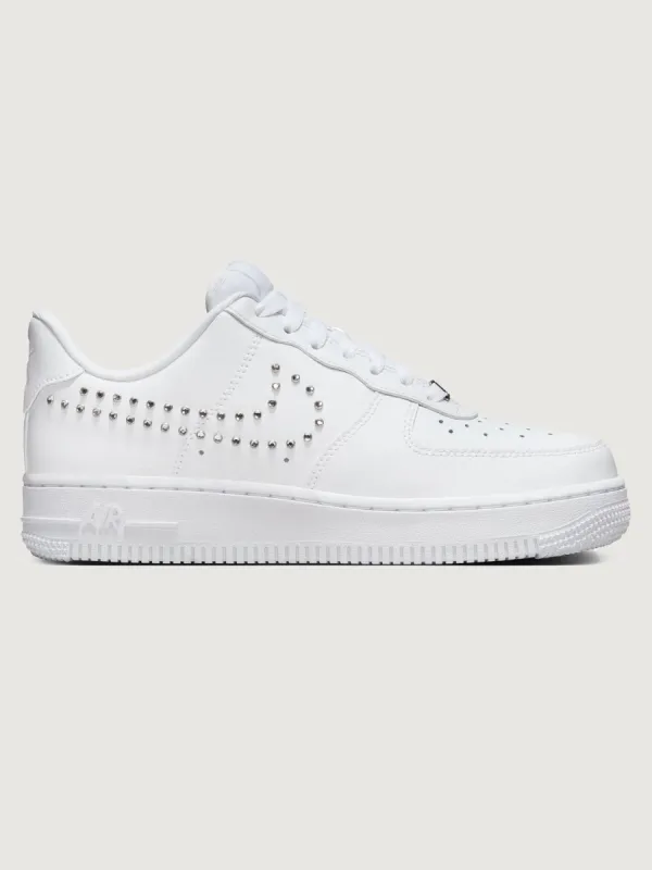 Wmns Air Force 1 '07 - White/Chrome-Metallic Silver sold by Carbon38