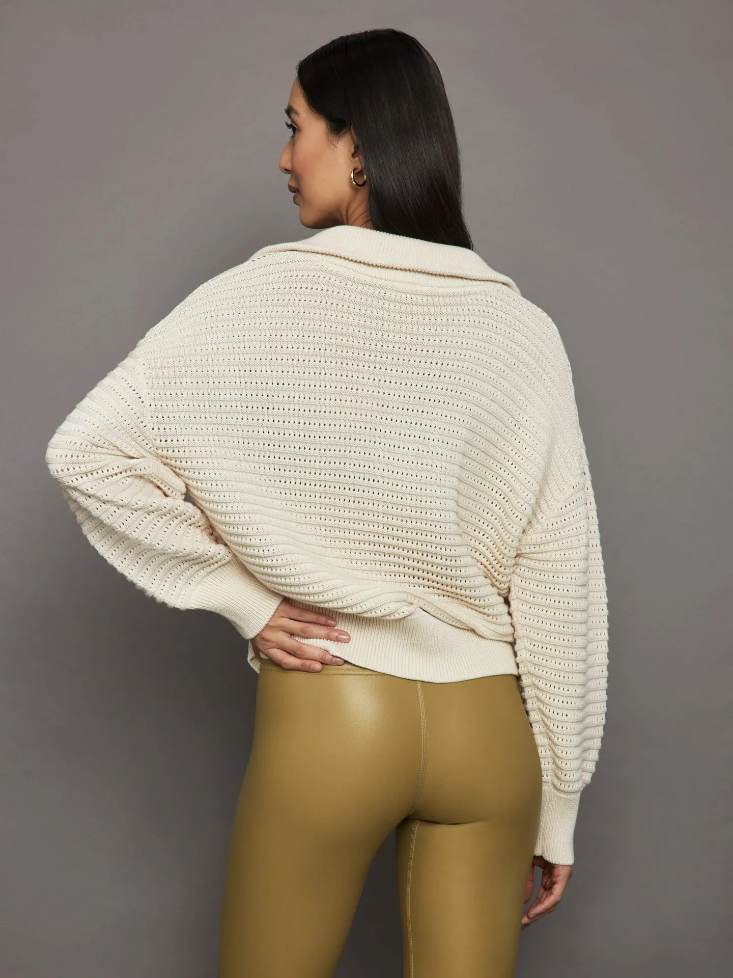 Tara Half Zip Knit - Whitecap Grey sold by Carbon38 product image thumbnail 4