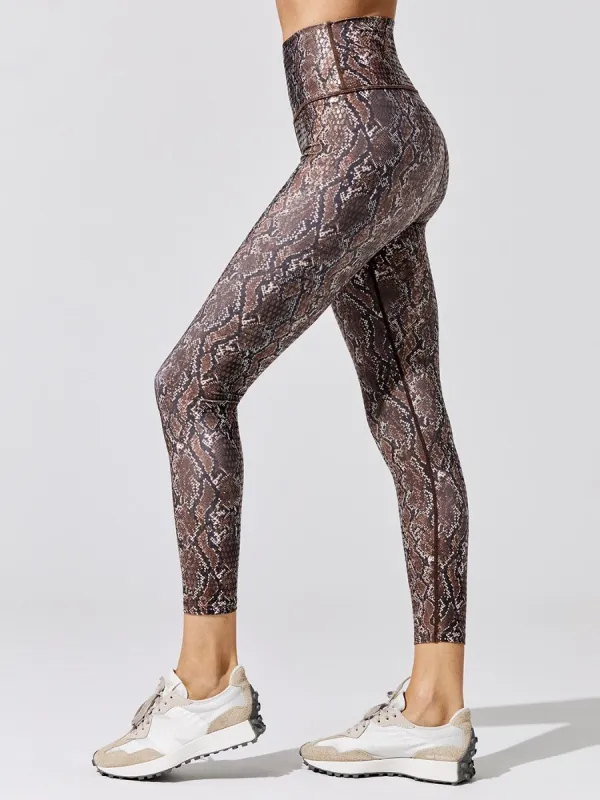 Printed High Rise 7/8 Legging - True Snake sold by Carbon38