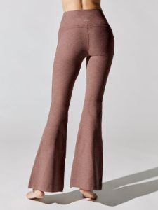 Spacedye All Day Flare High Waisted Pant - Sienna Brown Heather sold by Carbon38