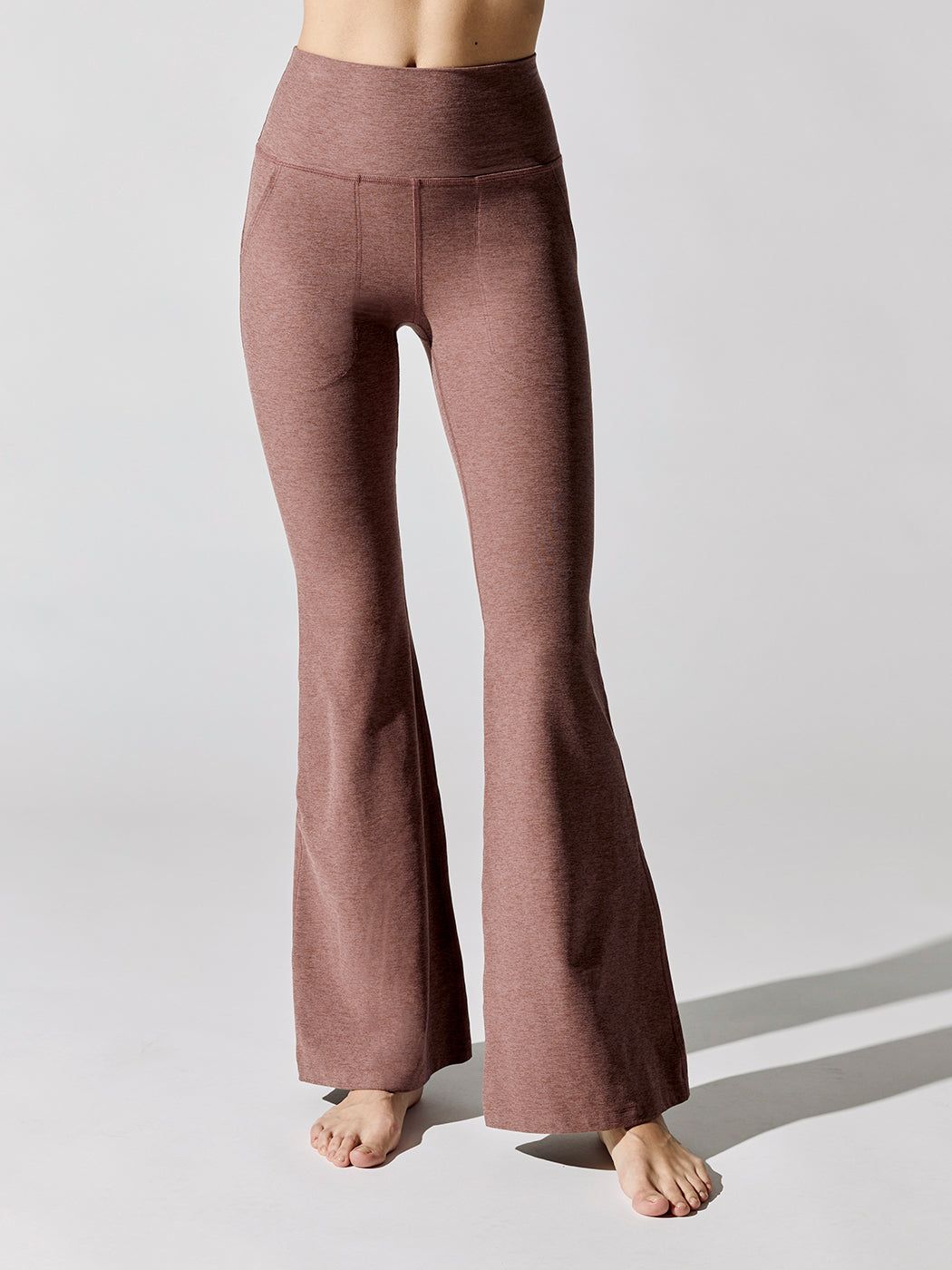 Spacedye All Day Flare High Waisted Pant - Sienna Brown Heather sold by Carbon38 product image thumbnail 4