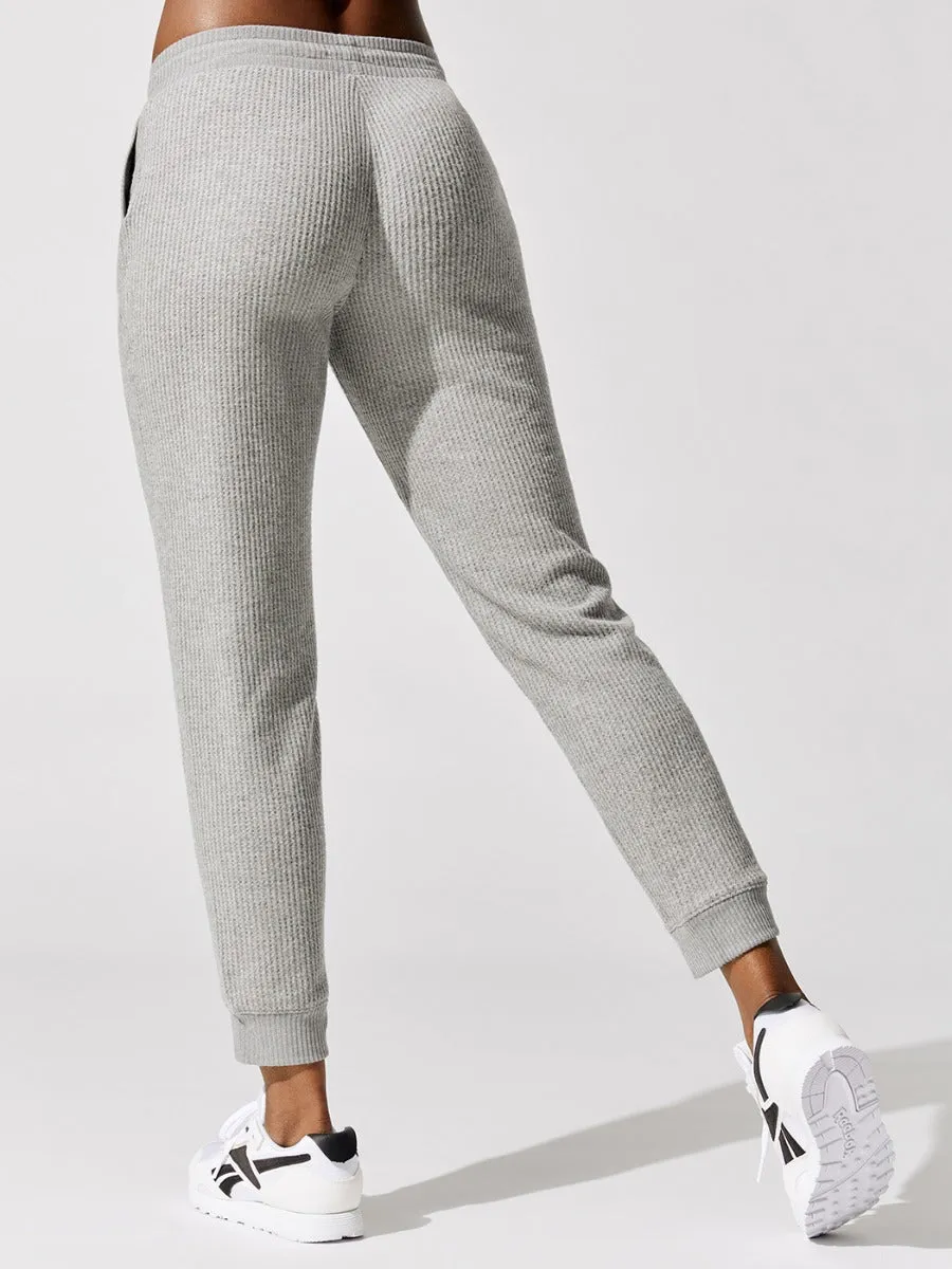 Waffle Pull On Pant - Medium Heather Grey sold by Carbon38 product image thumbnail 3