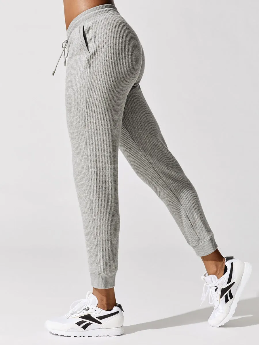 Waffle Pull On Pant - Medium Heather Grey sold by Carbon38 product image thumbnail 2