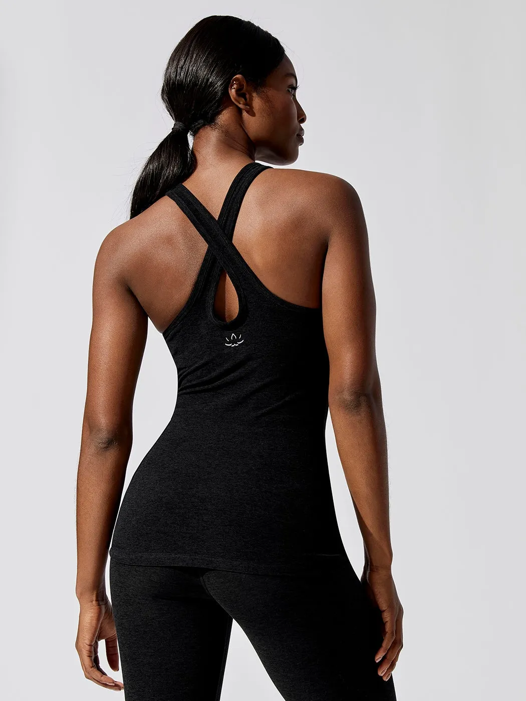 Spacedye Under Lock And Keyhole Tank - Darkest Night sold by Carbon38