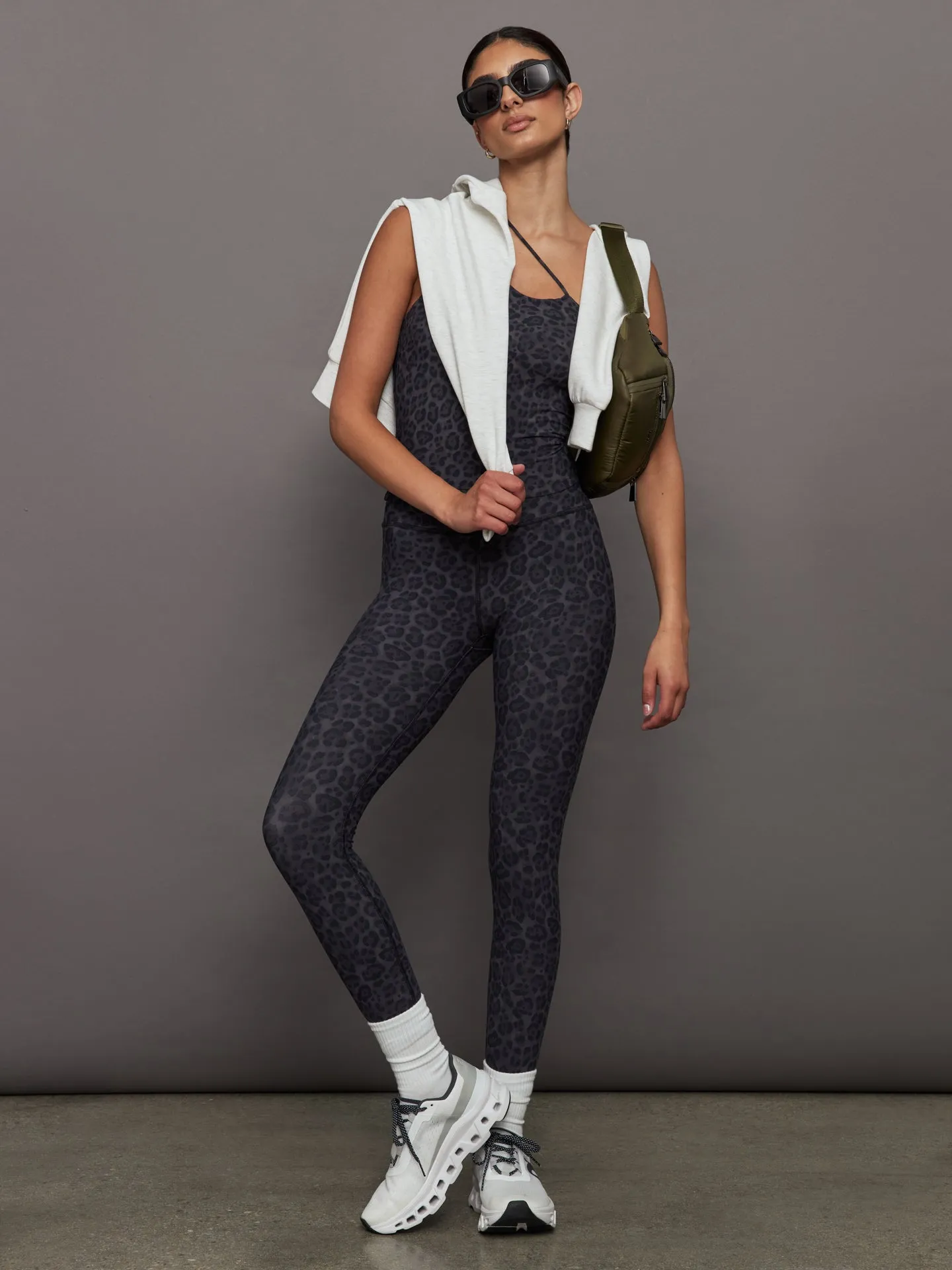 High Rise Legging in Melt - Charcoal Leopard sold by Carbon38 product image thumbnail 2