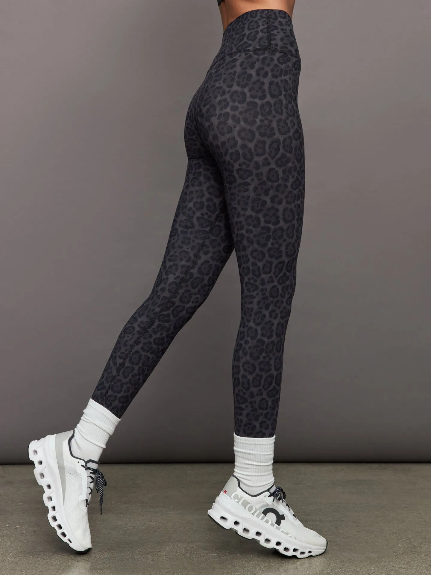 High Rise Legging in Melt - Charcoal Leopard sold by Carbon38 product image thumbnail 3