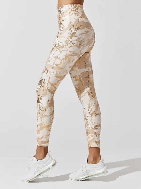 Marble Shine 7/8 Legging - Sandstone Marble Pearl sold by Carbon38