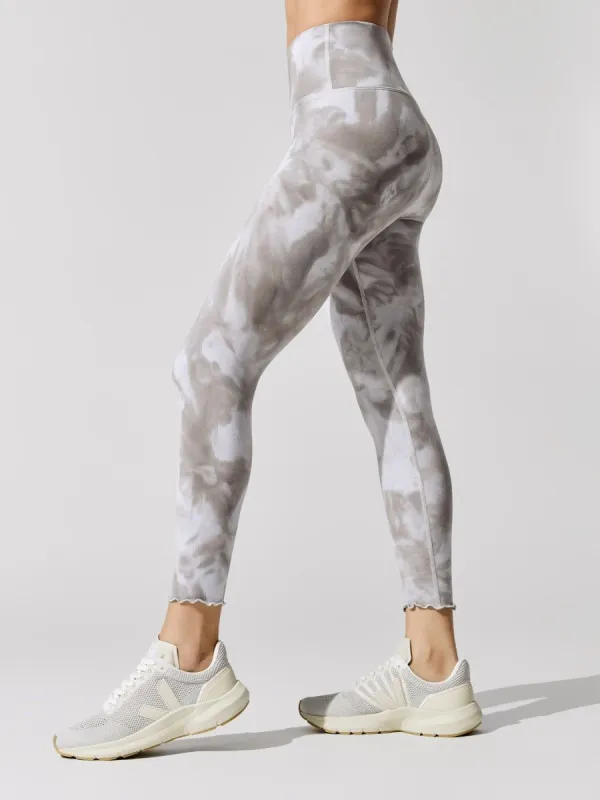 Super Soft Tie Dye 7/8 Legging - Oyster Grey Tonal sold by Carbon38