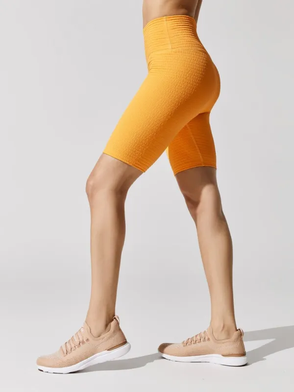 Jacquard Biker Short - Pale Apricot made by Carbon38
