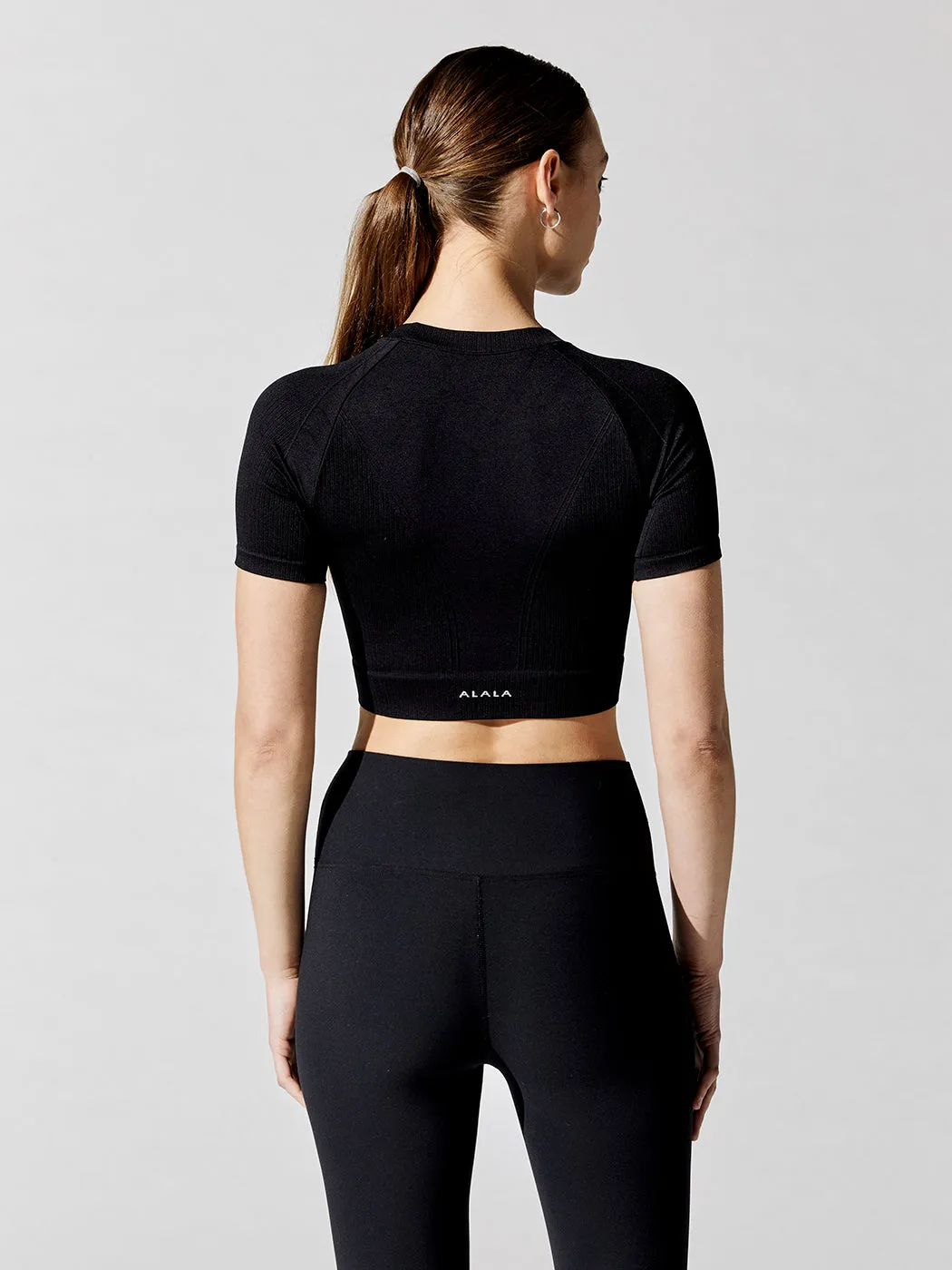 Barre Seamless Tee - Black sold by Carbon38 product image thumbnail 2