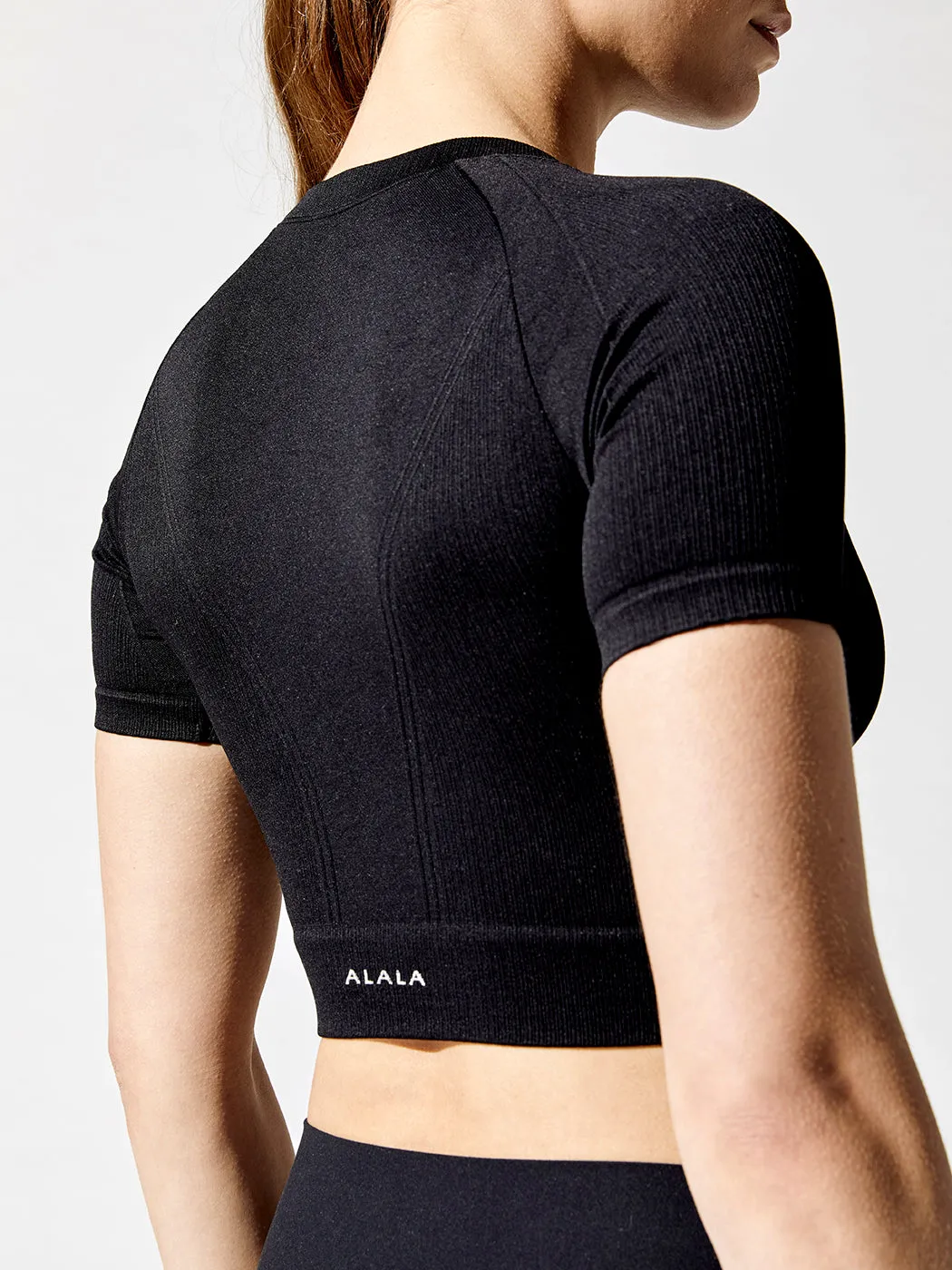 Barre Seamless Tee - Black sold by Carbon38 product image thumbnail 3