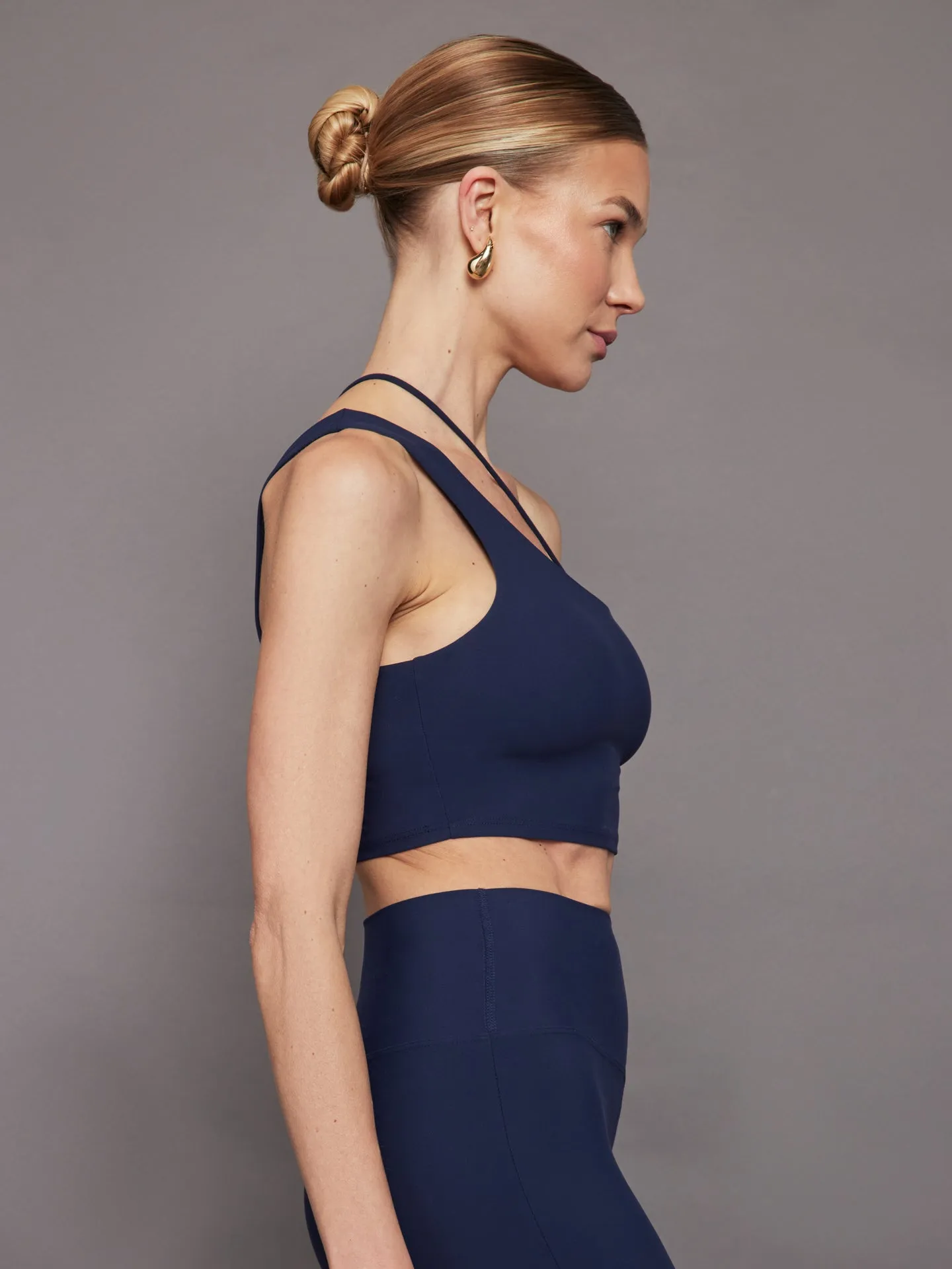 One Shoulder Convertible Bra Top in Melt - Navy Blazer sold by Carbon38 product image thumbnail 4
