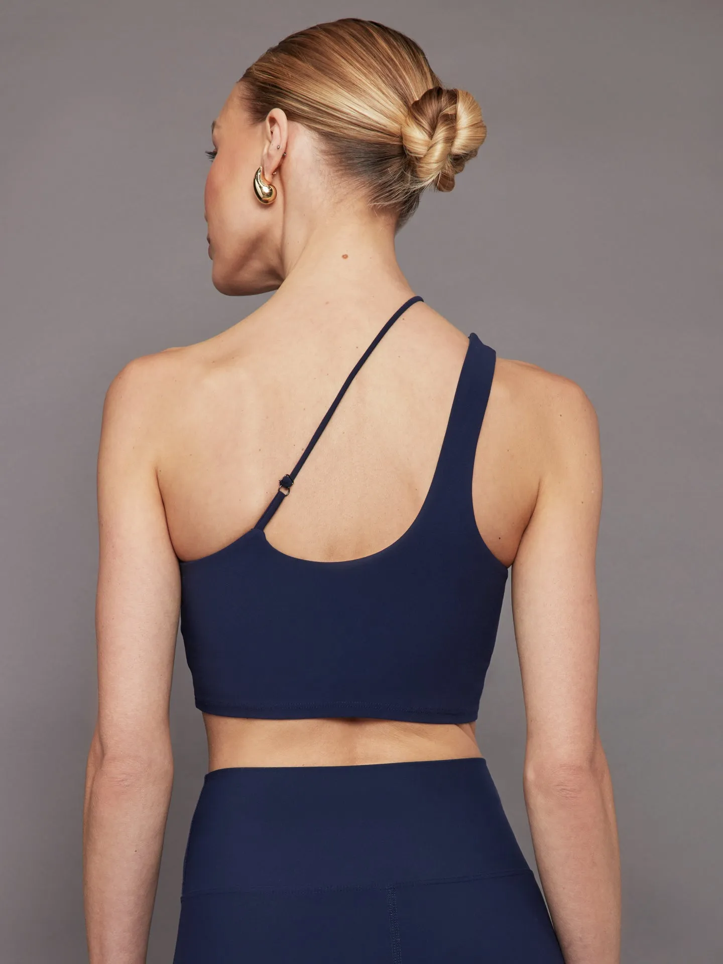 One Shoulder Convertible Bra Top in Melt - Navy Blazer sold by Carbon38 product image thumbnail 3
