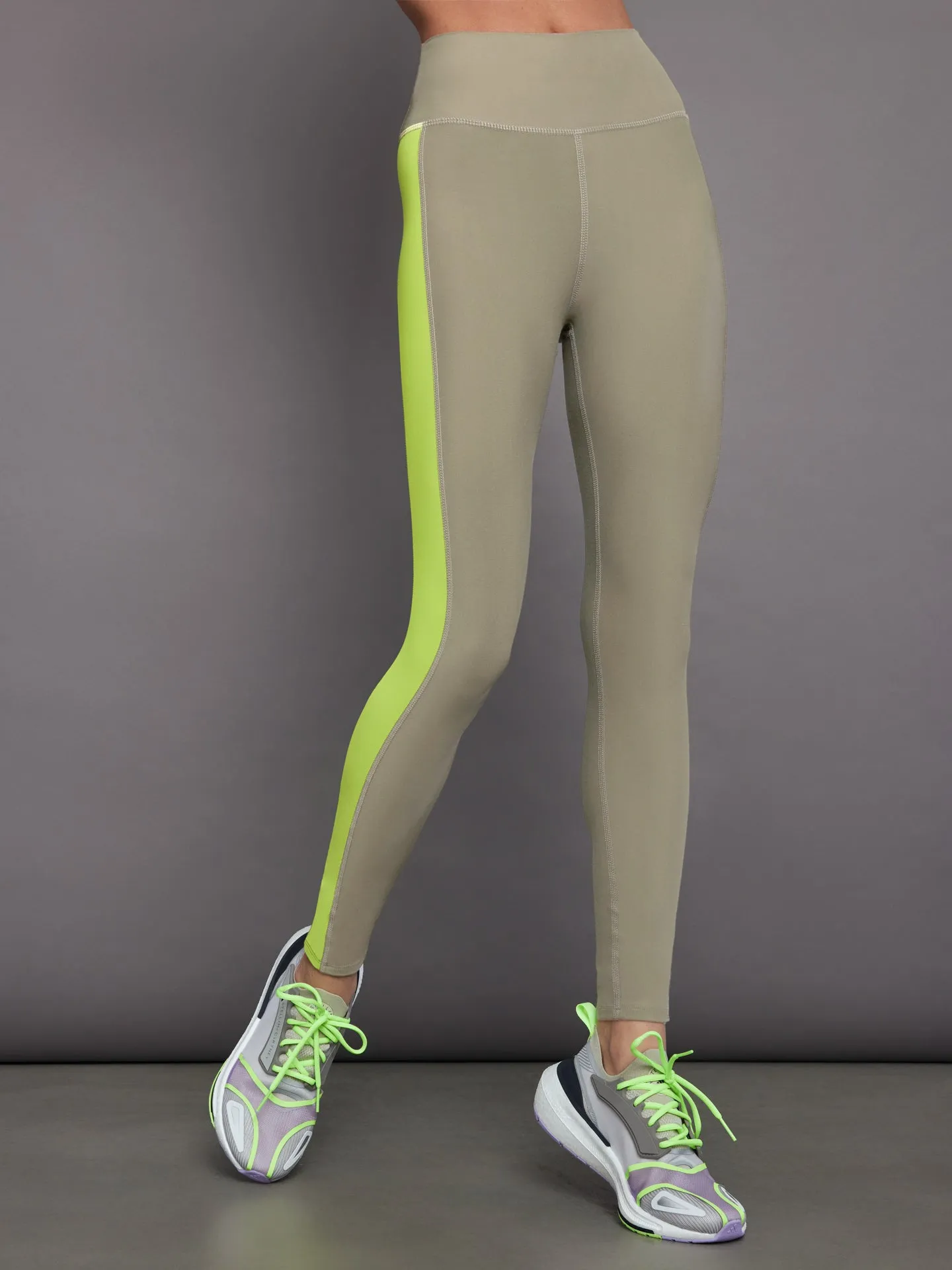 Colorblock Legging in Melt - Silversage / Acid Lime sold by Carbon38 product image thumbnail 3