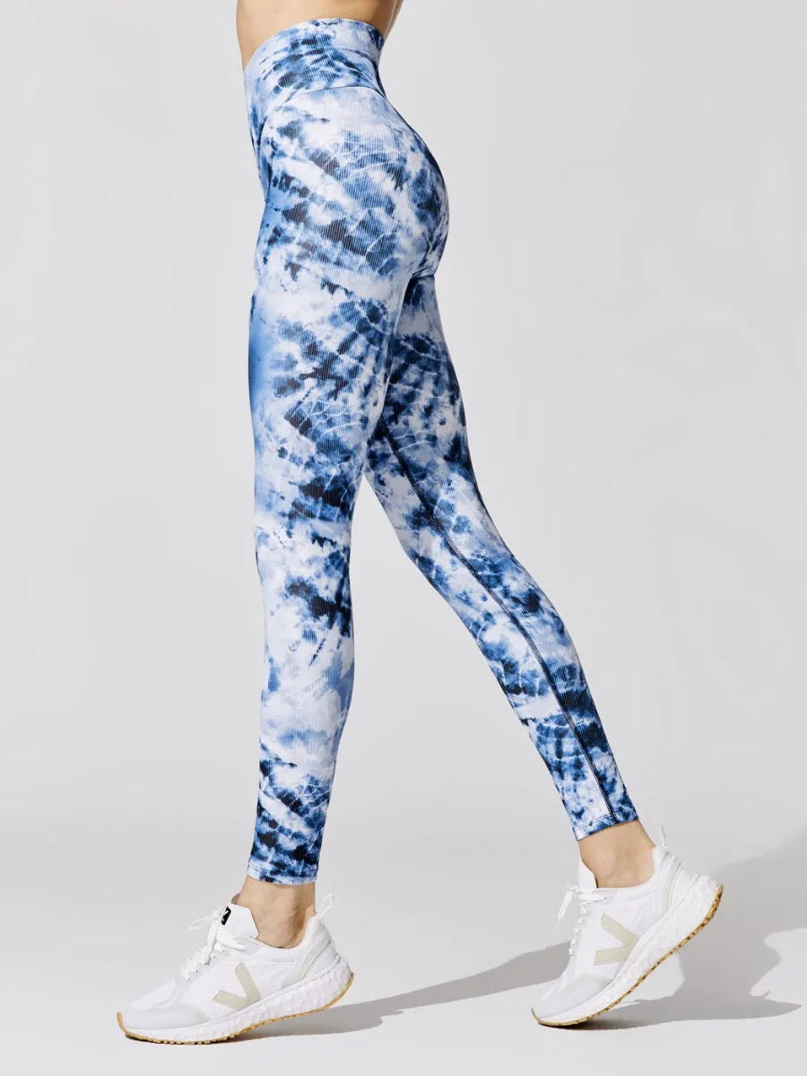 Ribbed Cara Legging - Indigo Tie Dye sold by Carbon38 product image thumbnail 4
