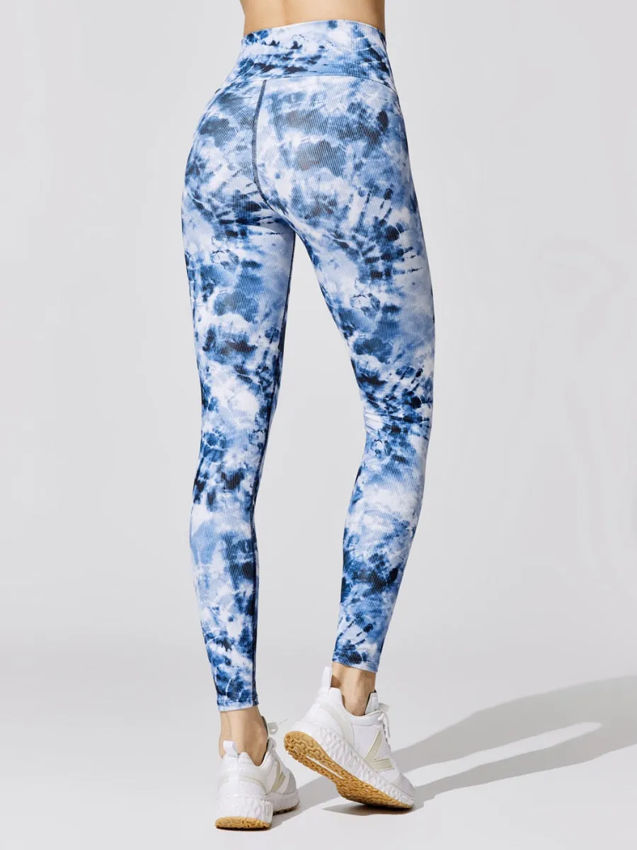 Ribbed Cara Legging - Indigo Tie Dye sold by Carbon38 product image thumbnail 3