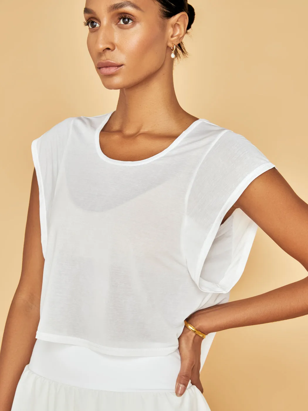 Landon Crop - White sold by Carbon38 product image thumbnail 5