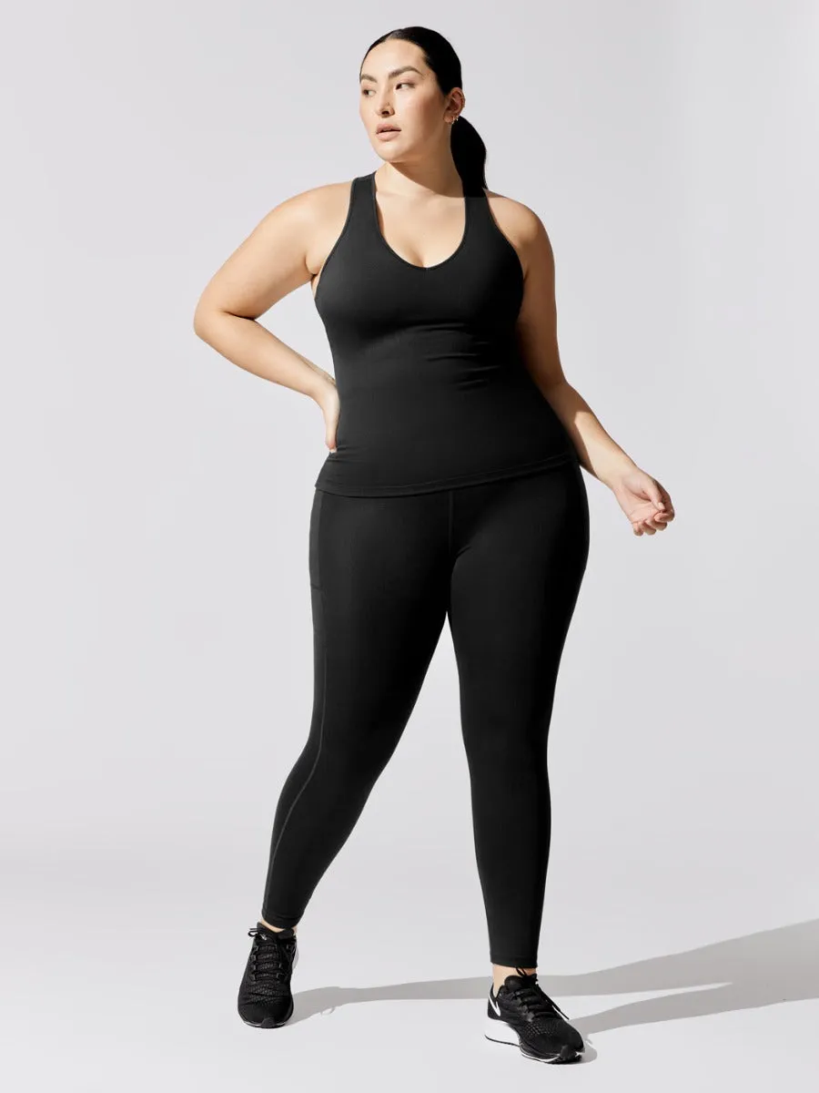 High Rise Full-length Legging With Pockets in Cloud Compression - Black sold by Carbon38 product image thumbnail 5