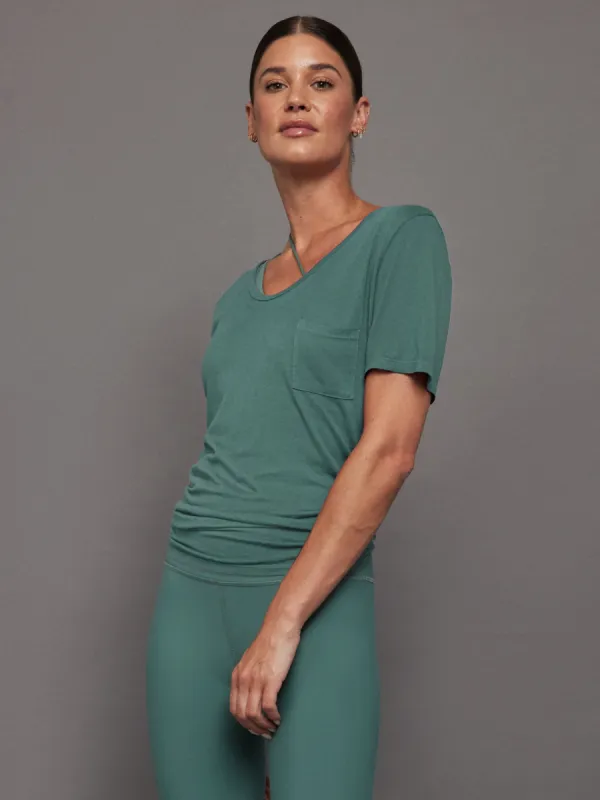 Short Sleeve Pocket Tee - Silverpine sold by Carbon38