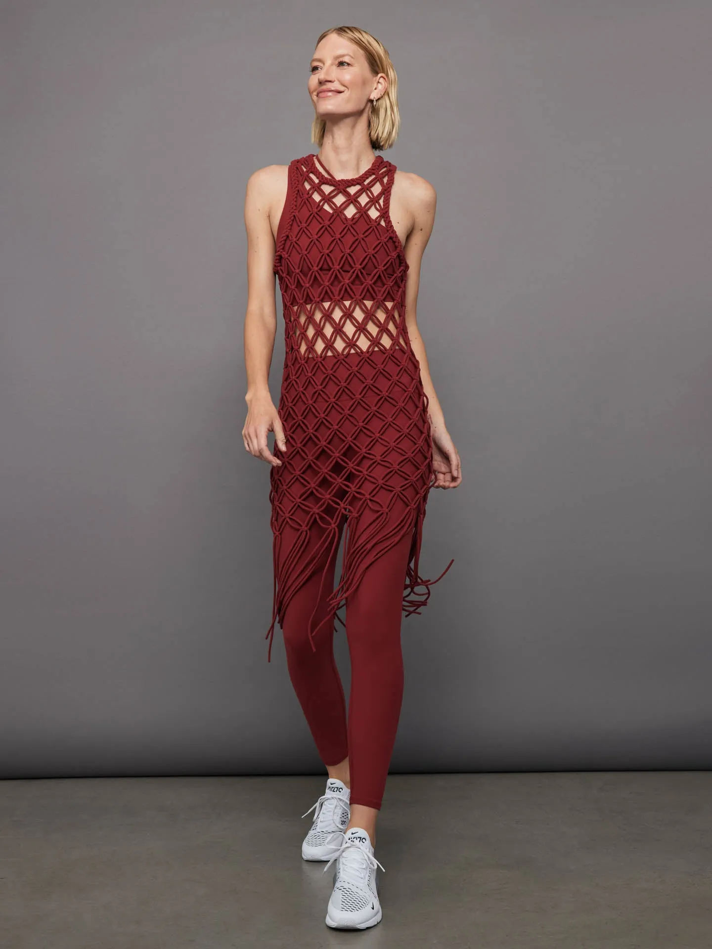 One Shoulder Convertible Bra Top in Melt - Merlot sold by Carbon38 product image thumbnail 5