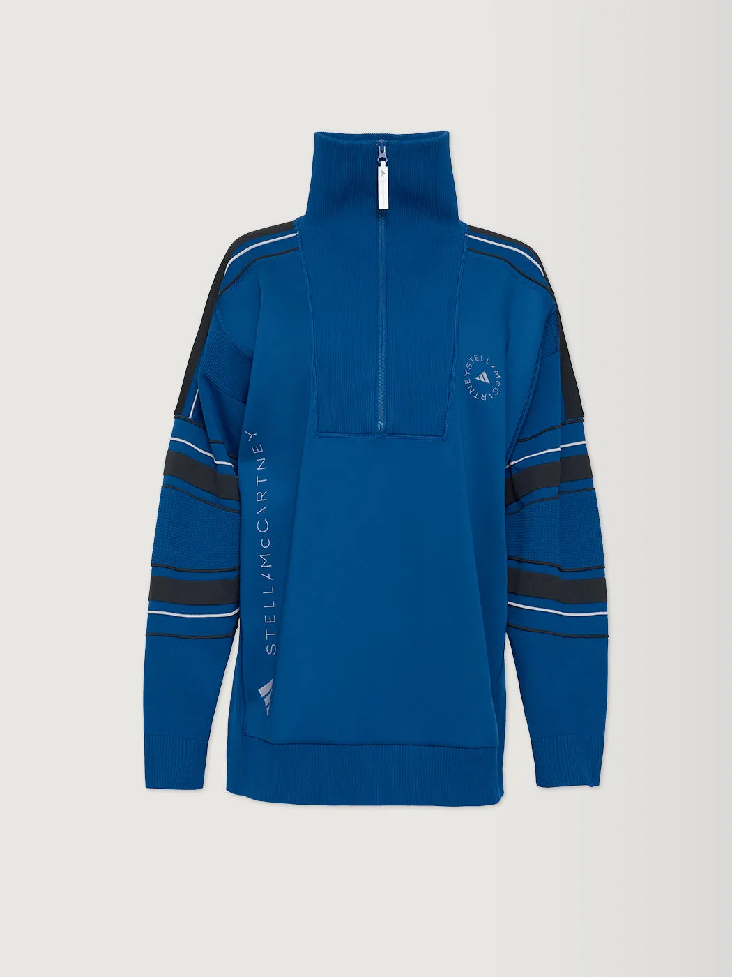 Adidas By Stella Mccartney Knit Mix Pullover - Mystery Blue sold by Carbon38 product image thumbnail 2