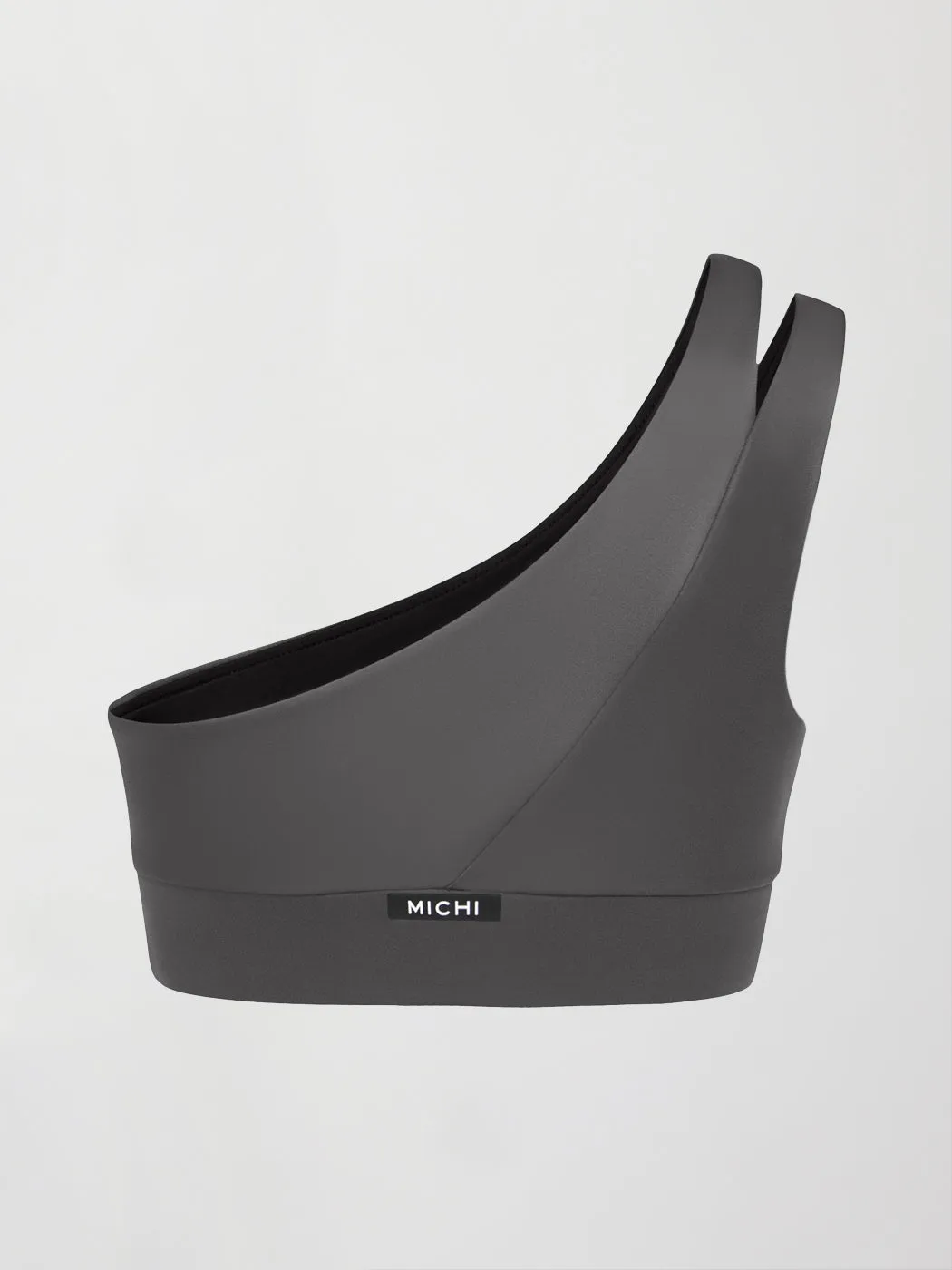 Tigress Gloss Long Line Bra - GUNMETAL sold by Carbon38 product image thumbnail 2