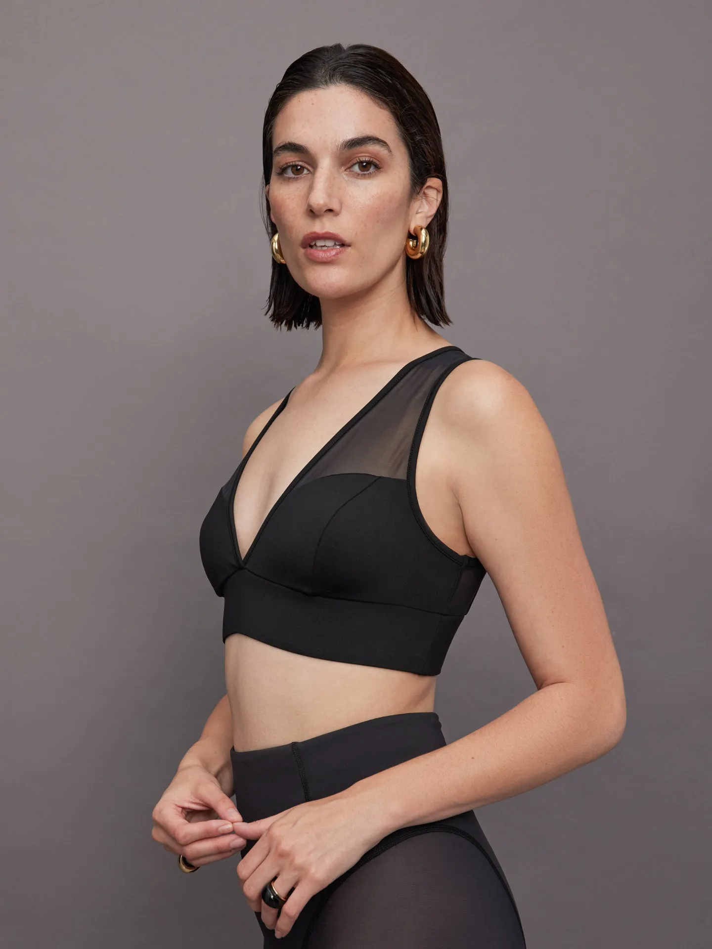 Solstice Longline Bra - Black sold by Carbon38 product image thumbnail 3