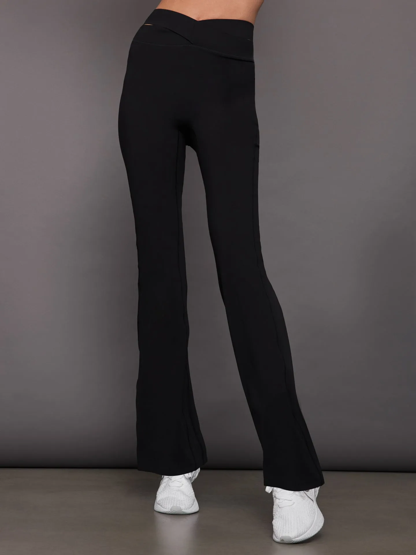 Luna Wrap Flare Legging - Black sold by Carbon38