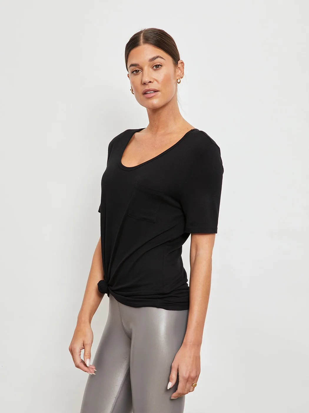 Boyfriend Tee - Black sold by Carbon38 product image thumbnail 2