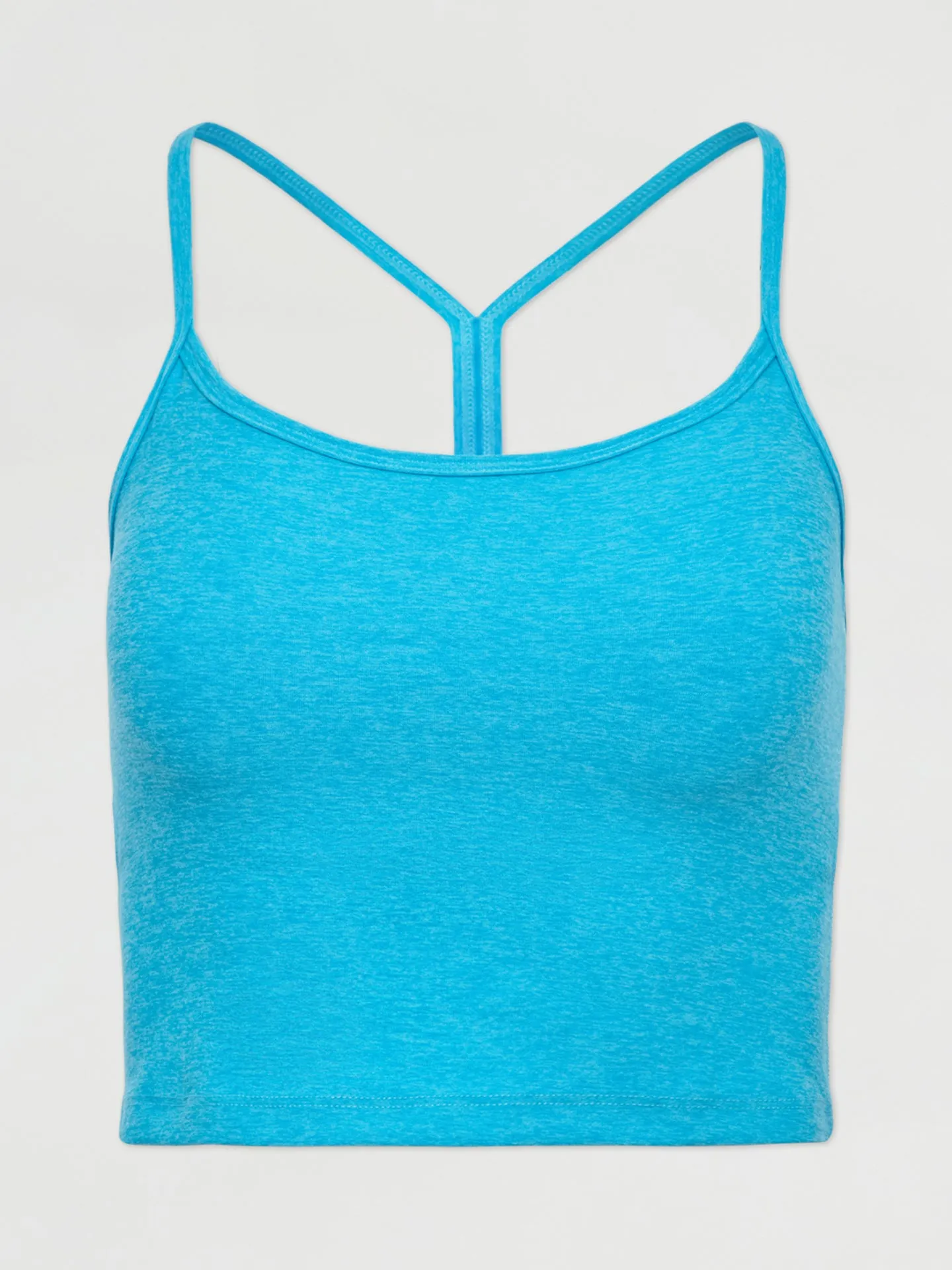 Spacedye Slim Racerback Cropped Tank - BLUE GLOW HEATHER sold by Carbon38 product image thumbnail 4