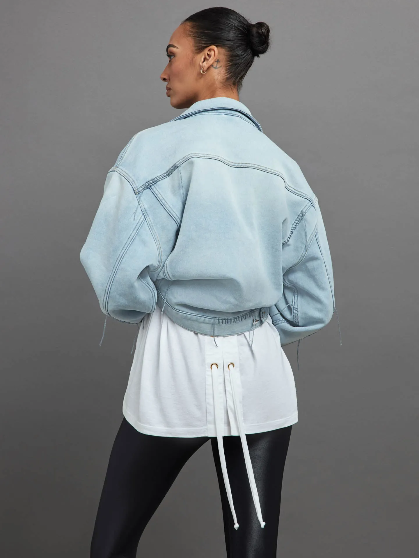 LACE UP TUNIC - White sold by Carbon38 product image thumbnail 5